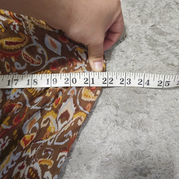 ACTIVE USA Nwot Long Sleeve Paisley Fit & Flare Mini Dress, Boho Cowgirl, L - Picture 12 of 16